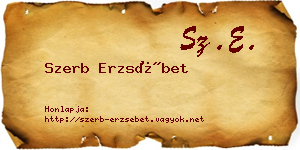 Szerb Erzsébet névjegykártya